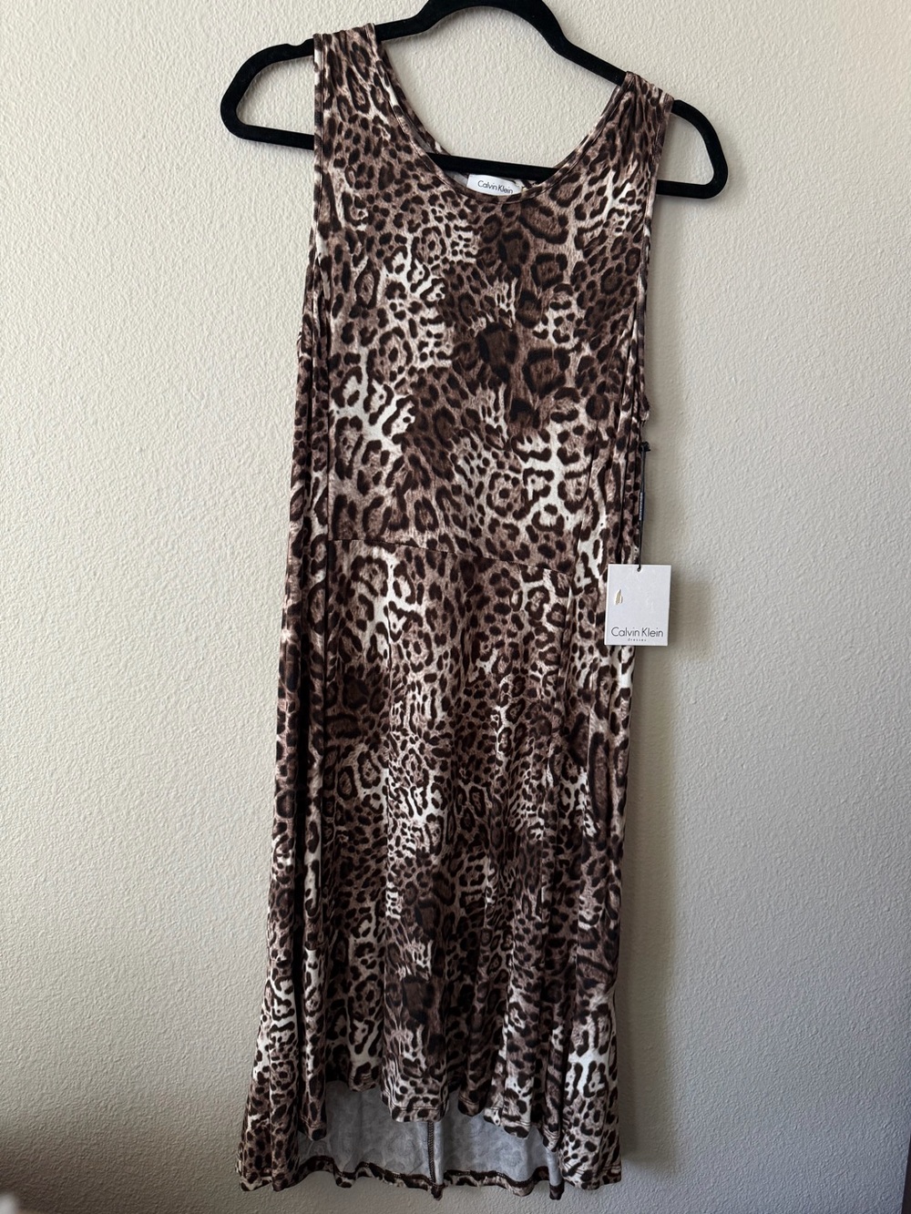 NWT CALVIN KLEIN LEOPARD PRINT DRESS SIZE 8